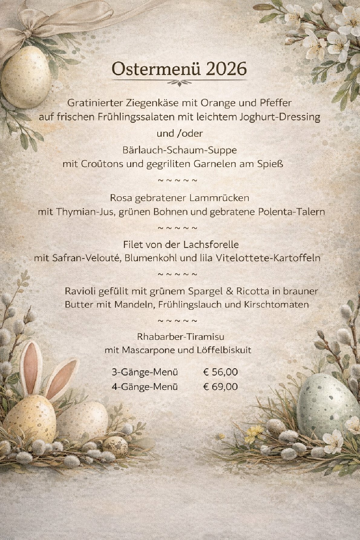 Ostermenü 2026